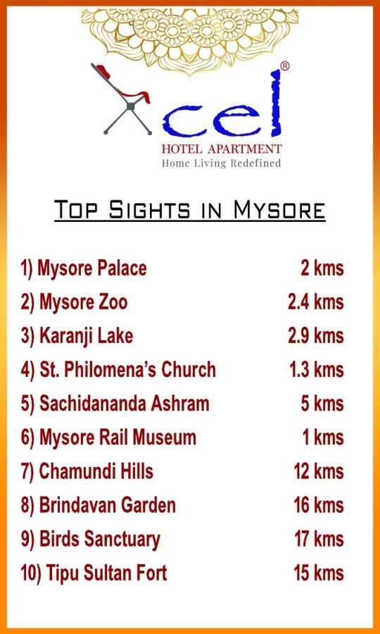 Xcel Luxury Hotel Apartments-Home Living Redefined Mysore Eksteriør billede