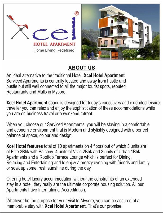 Xcel Luxury Hotel Apartments-Home Living Redefined Mysore Eksteriør billede